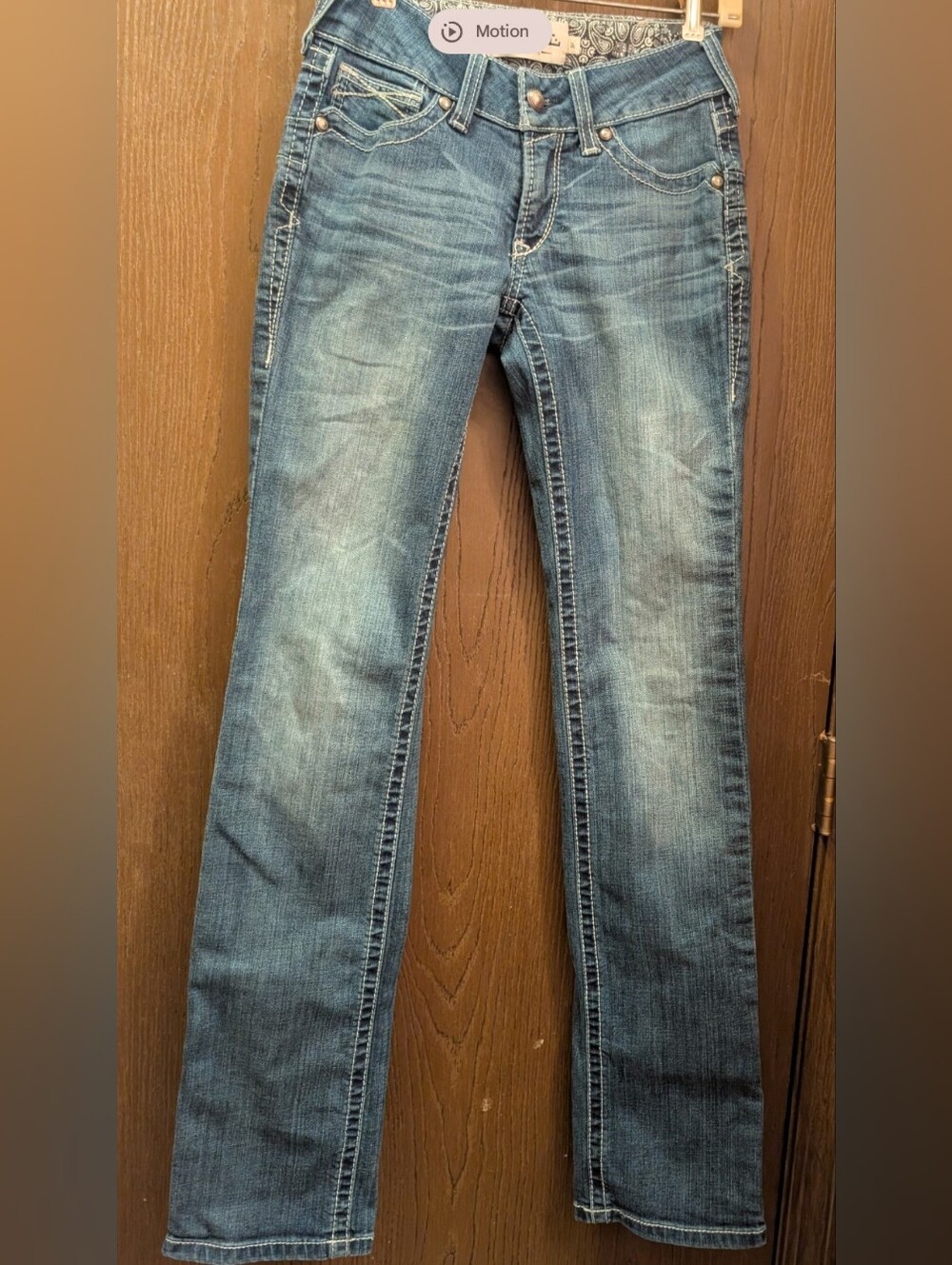 ARIAT REAL DENIM MID-RISE STRAIGHT WOMEN'S 26L JEANS